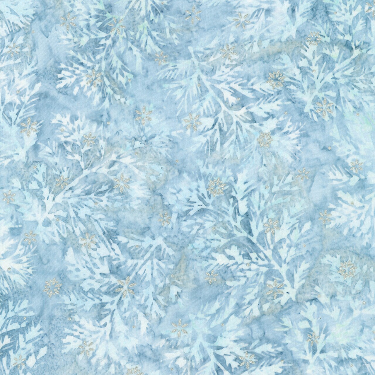 Fabric Robert Kaufman Powder Branches Winter Pine Batiks by the Quarter Yard AMDM2314365